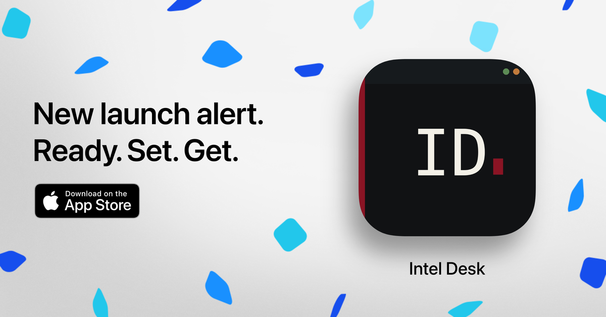 Intel Desk launch card